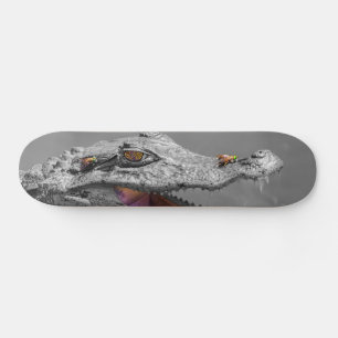 Skateboard El cocodrilo sonriente y las moscas