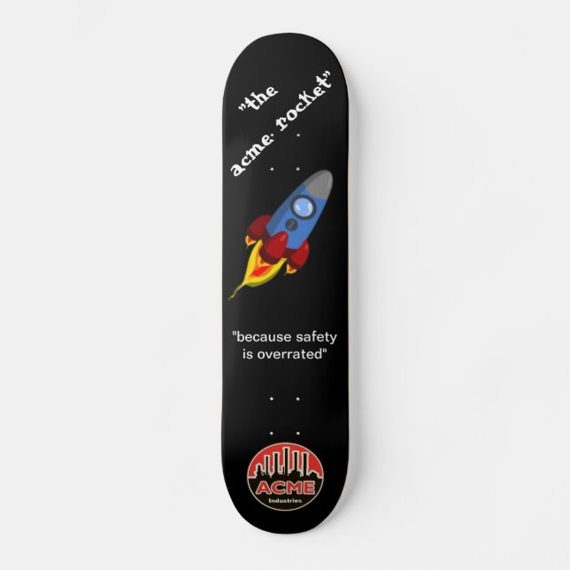 Skateboard el cohete acme (Anverso)
