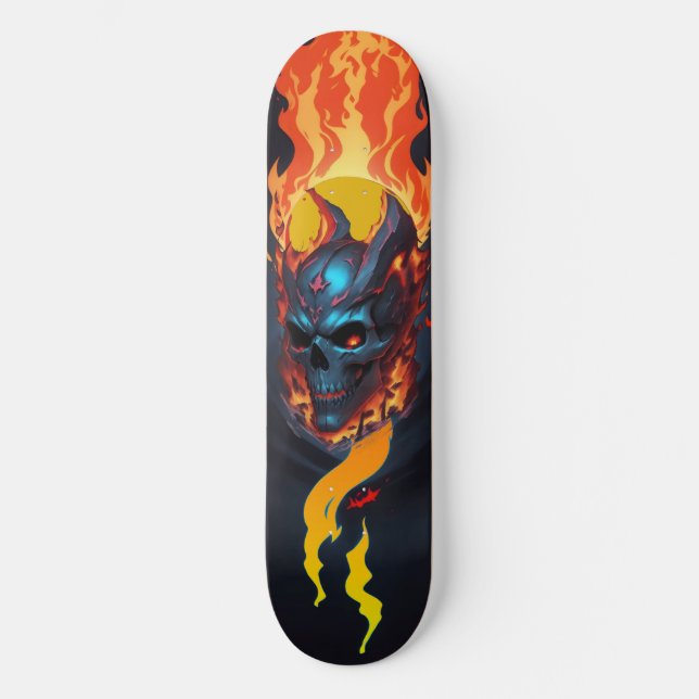 Skateboard El cráneo oscuro es fuego muerto 2 (Anverso)
