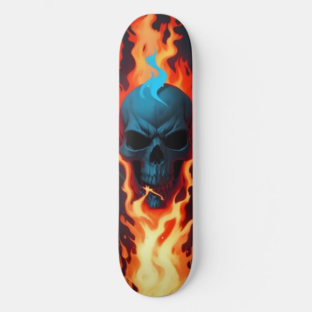 Skateboard El cráneo oscuro es fuego muerto 3 (Anverso)