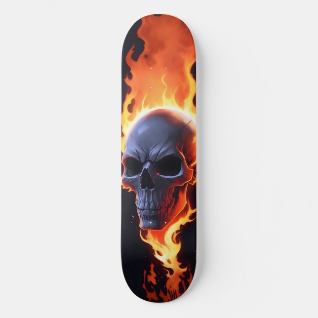 Skateboard El cráneo oscuro es fuego muerto 7 (Anverso)