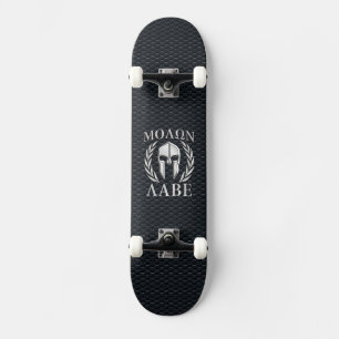 Skateboard El cromo de Molon Labe tiene gusto del casco