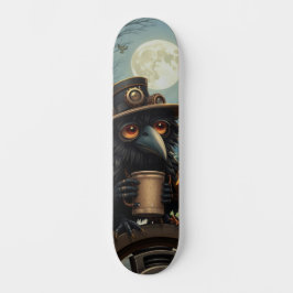 Skateboard El cuervo impulsado por Café