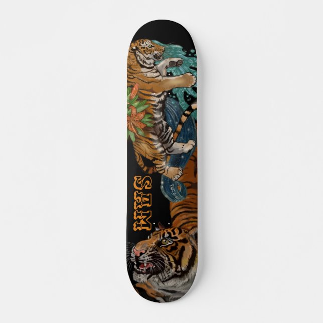 Skateboard El destino de los tigres de las estrellas (Anverso )