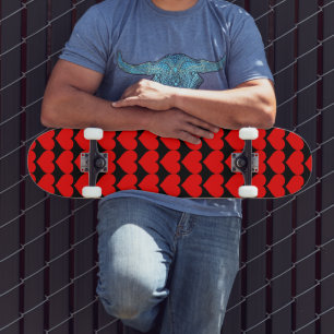 SKATEBOARD EL DÍA DE SAN VALENTÍN CORAZÓN ROJO CUADRO DE PATI