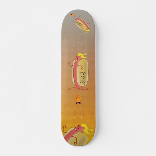 Skateboard El diablo de los perros calientes (Anverso )