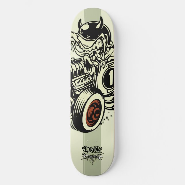 Skateboard El Diablo Hot Rod ; El Diablo Mag | Skate Deck (Anverso)