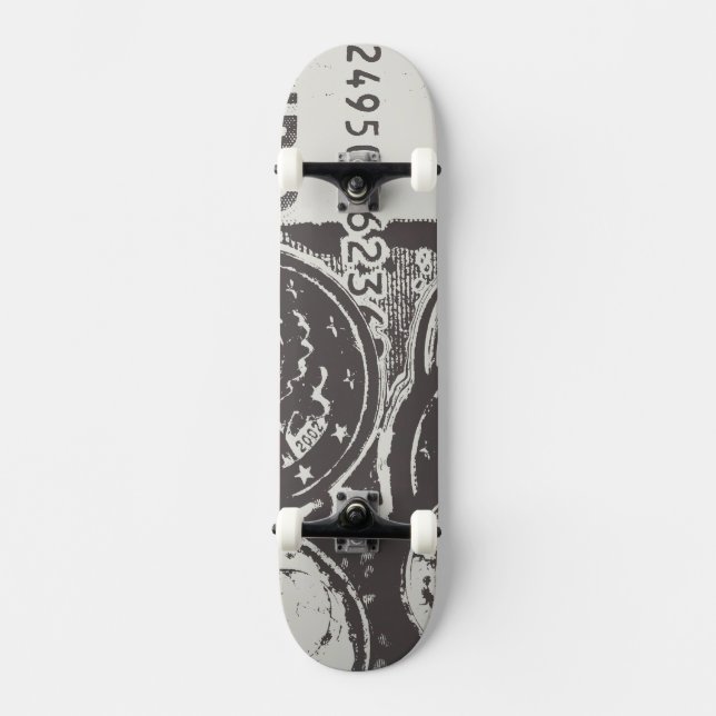 Skateboard El dinero hace girar el mundo (Anverso)