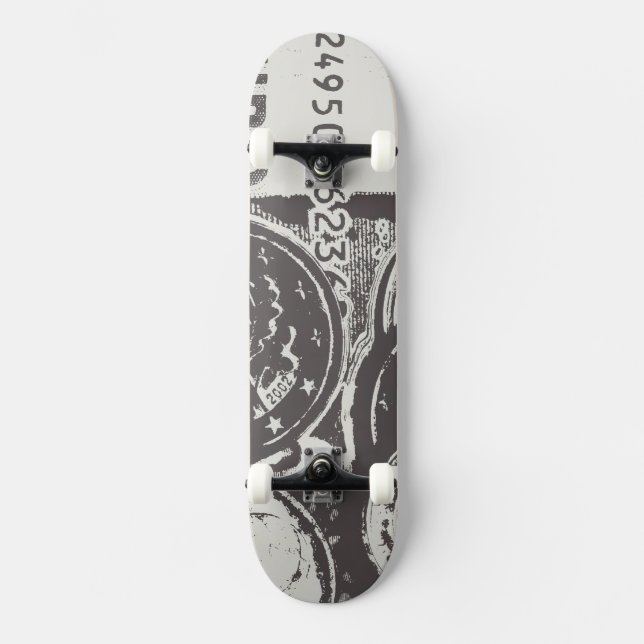 Skateboard El dinero hace girar el mundo (Anverso)