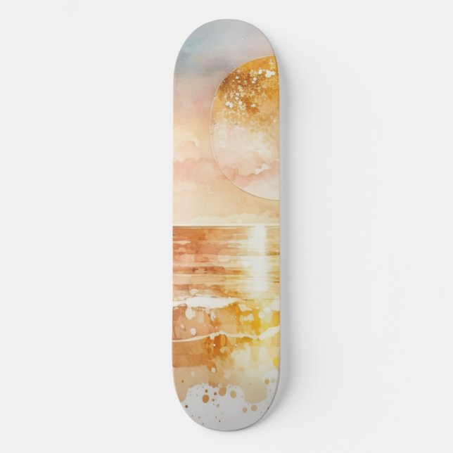 Skateboard El diseño de la serie acuática 1 (Anverso)