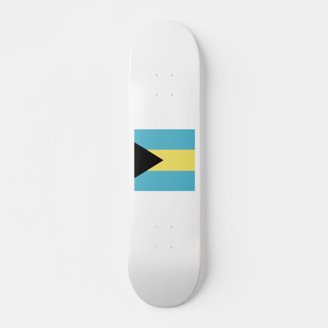 Skateboard El emblema de la bandera de las Bahamas (Anverso )
