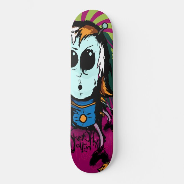 Skateboard El extranjero incompleto existe y vive en su (Anverso)