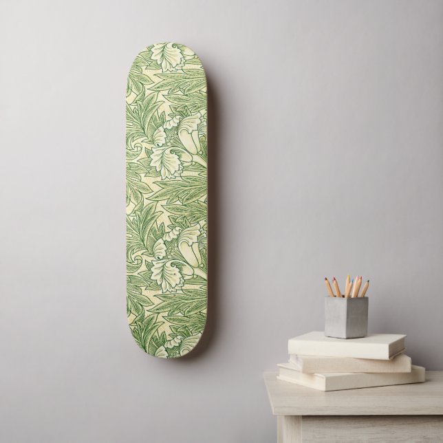 Skateboard El famoso patrón de William Morris en Tulip (Arte de la pared)