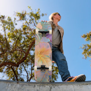Skateboard El florecimiento de Rubor deja la flor