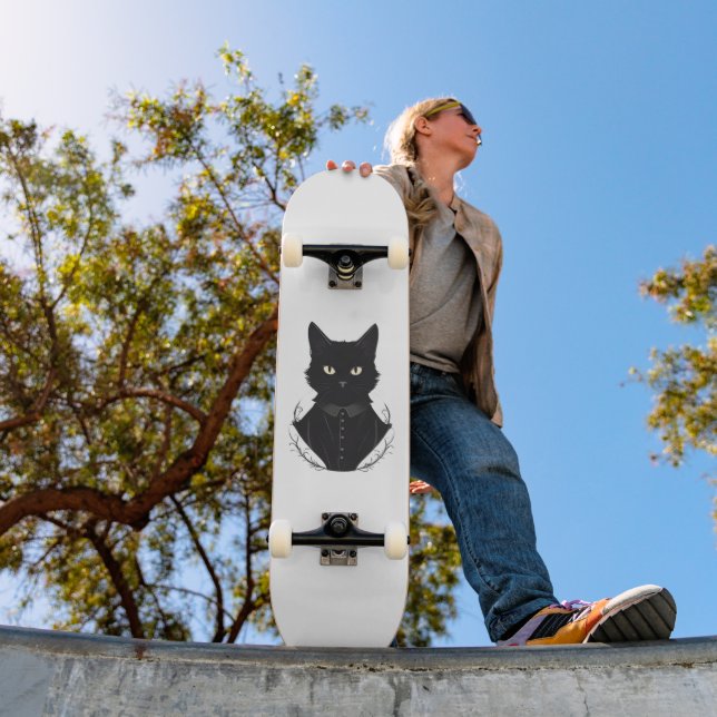 Skateboard El gato negro encantado de Salem (Exterior 1)