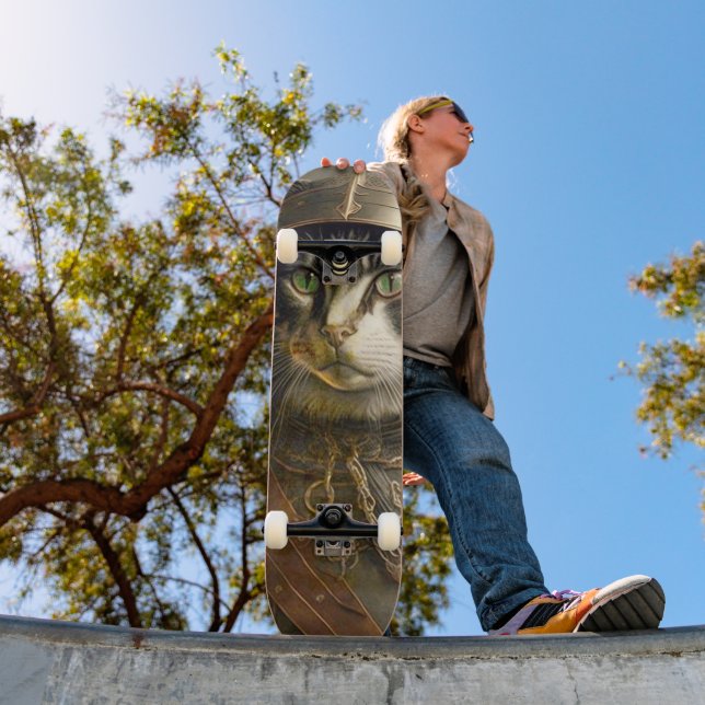 Skateboard El gato Samurai. (Exterior 1)