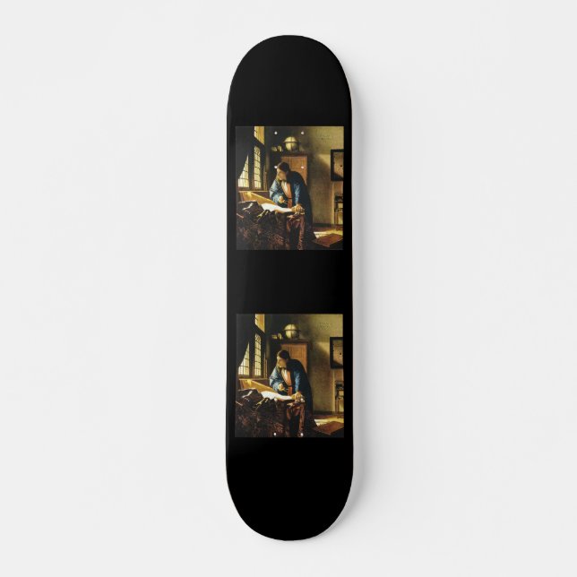 Skateboard El geógrafo de Johannes Vermeer (alrededor de 1669 (Anverso )