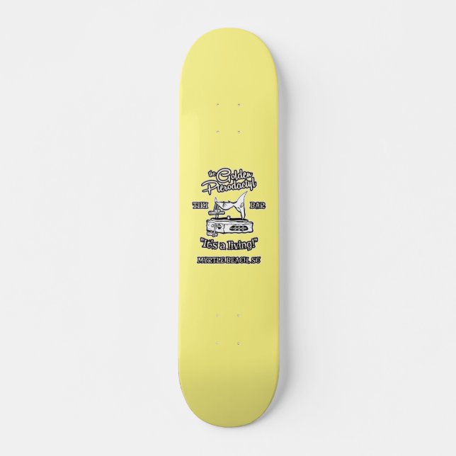 Skateboard El Golden Pterodactyl Tiki Bar Myrtle Beach (Anverso )