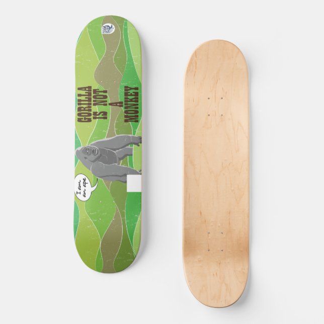 Skateboard El gorila no es un mono (Anverso)