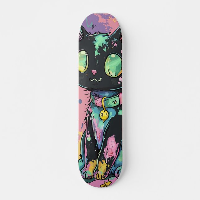 Skateboard El Gótico Kawaii Pastel Patchwork Gótico Creepy (Anverso )