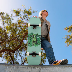Skateboard El Green Vibes Only St. Patrick's Day
