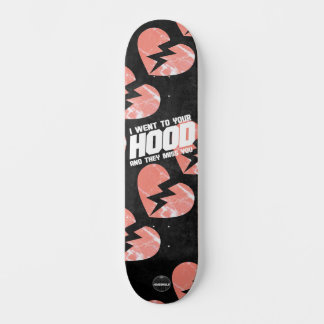 Skateboard El Hoodwill "Miss You" 8 1/4" en la cubierta de la