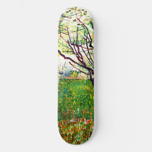Skateboard El huerto florido (1888) de Vincent Van Gogh