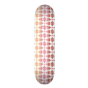 Skateboard El ikat rojo geométrico raya el modelo