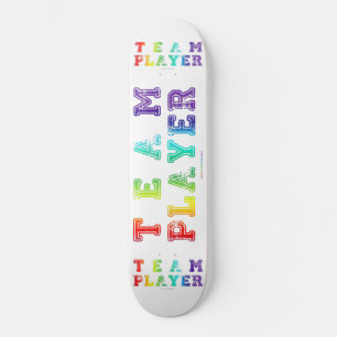 Skateboard El jugador de equipo de SlipperyJoe palabras color