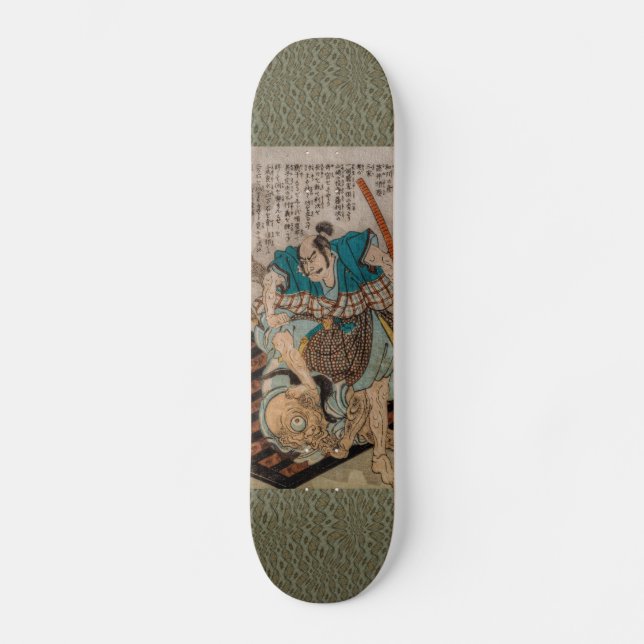 Skateboard El luchar del samurai Cyclops (Anverso)