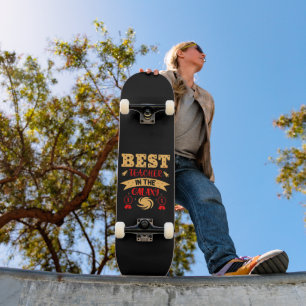 Skateboard EL MEJOR PROFESOR DE LA GALAXIA gracioso lindo