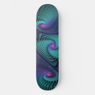 Skateboard El morado se encuentra con el arte abstracto moder