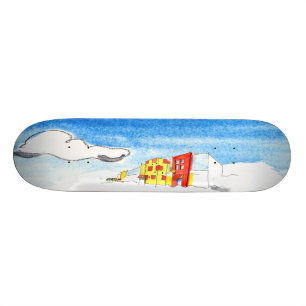Skateboard El museo de la puerta de los niños rojos grandes