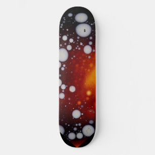 Skateboard El nacimiento de las estrellas en un líquido abstr