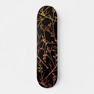 Skateboard El Naranja quemado tiñe de negro