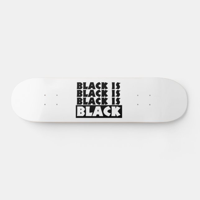 Skateboard El negro es negro (Horz)
