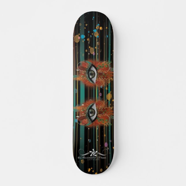 Skateboard El ojo de Nikole (Anverso )