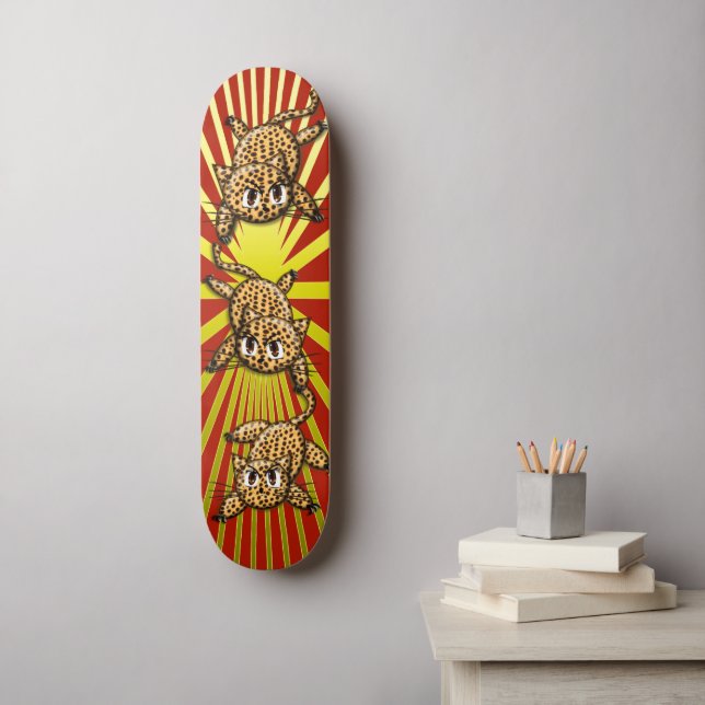Skateboard El orgullo del leopardo (Arte de la pared)