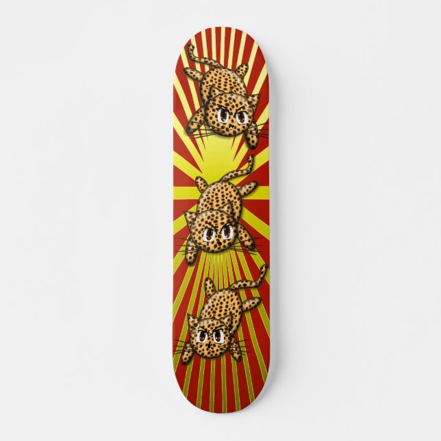 Skateboard El orgullo del leopardo (Anverso )