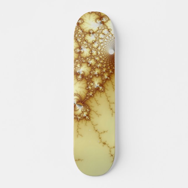 Skateboard El oro de los tontos - Arte fractal (Anverso )