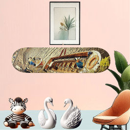 Skateboard El paisaje de la ruta de navegación marítima del C