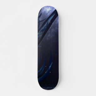 SKATEBOARD EL PATINAJE NOCTURNO OSCURO