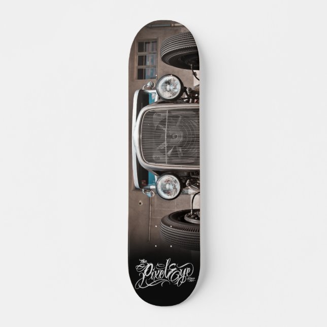 Skateboard El Pixeleye - coche de carreras III de III (Anverso )