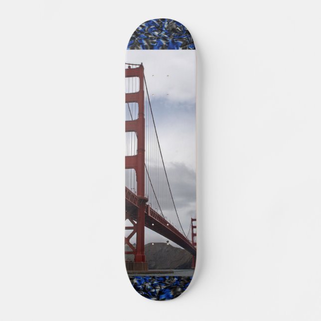 Skateboard El puente Golden Gate San Francisco (Anverso)