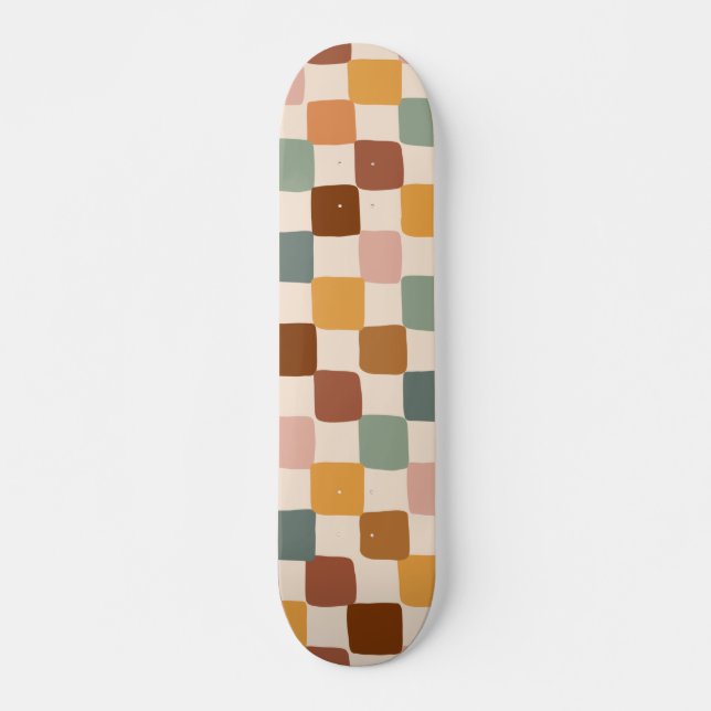 Skateboard El retro Boho Groovy hizo los coloridos bohemios 7 (Anverso )