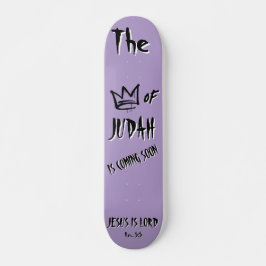Skateboard El rey de Judá Jesús Morado Doodle Cristiano
