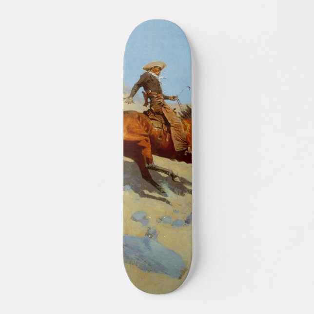 Skateboard El vaquero de Federico Remington (1902) (Anverso )