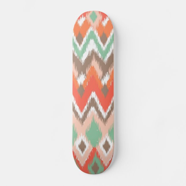 Skateboard El zigzag azteca tribal del galón raya el modelo (Anverso)