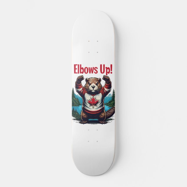 Skateboard Elbows Up Canada (Anverso)