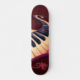 Skateboard Elegancia en movimiento, el piano curvo.